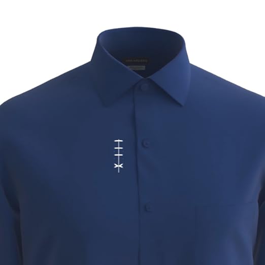 Van Heusen Camicia Uomo Regular Fit Anti Pieghe, Colletto Elasticizzato, Manica Lunga, Blue Frost, Collo 41-42, Manica 81-84 Cm
