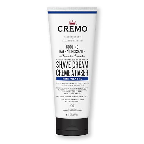 Cremo - Cremo Cooling Shave Cream, smooth shaving cream fights razor burn, nicks and cuts, 6 fl oz