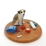 Conversation Concepts Everyday Life “A Day at Home” Collectible Saint Bernard Smooth Coat Figurine- Adorable Lifelike Figurine- Home Desk Nursery Décor Sculpture, Statue