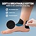 Precut Kinesiology Tape for Ankle, Upgraded Ankle Tape Athletic 24PCS, KTQUICK Tape for Ankle Support & Pain Relief, 5% Stronger Adhesive, Waterproof & Breathable Cotton Kinesiology Tape Ankle(Black)