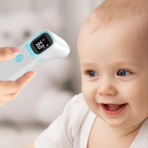 Image of Dr. Odin Smart Infrared Forehead Thermometer for Adults & Kids | Non-Contact Digital Temperature Gun with Instant Accurate Reading, Fever Alert, Backlit Display & Memory Function (OIR007BT)