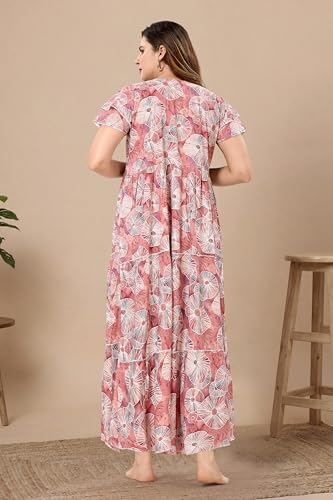 Image of Soulemo Women Premium Rayon Dancing Queen Nighty 1801