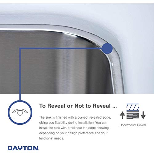 Elkay DXUH1318 Dayton Single Bowl Undermount Stainless Steel Bar Sink, 16 x 21 by Elkay - Used condition - Image 6