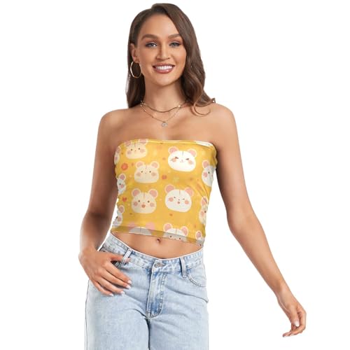 Vintage Birds Flower Butterfly Womens Boob Tube Top Comfy Strapless Sports Bra Tub Tops for Teen Girls Sports