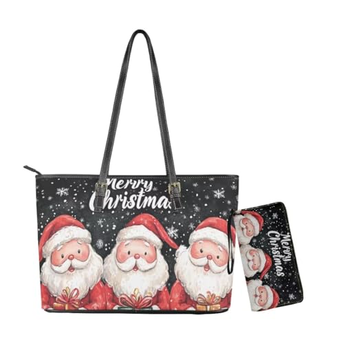 Bolso Tote para mujer Coldinair grande con cartera a juego miniatura 5