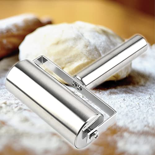 Pastry Pizza Roller, Non Stick Smooth Stainless Steel Rolling Pin Metal Kitchen Utensils, For Baking Dough, Pizza, Pie, Pastries, Pasta, Cookies #TOP4