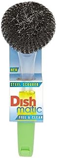 Dishmatic Filable Washing Up Brush with Steel Scourer