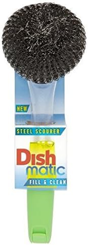 Dishmatic Filable Washing Up Brush with Steel Scourer