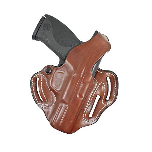 DeSantis Thumb Break Scabbard OWB Holster- Belt Slide Leather Gun Holster, Exact Molding, Compatible with S&W M&P 9/40, S&W M&P 45C, S&W M&P M2.0 4 1/4