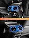 Savadicar Sky Blue Interior Accessories - Rear Air Vent Trim Cover for 2018-Present Jeep Wrangler JL JLU 4XE & Gladiator JT - Solid Color Interior Decor Upgrade Option, 1-Piece