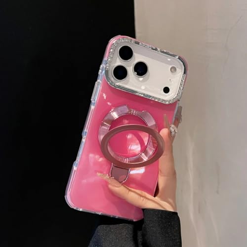 RNOZX iPhone 13 Pro Max�p �O���f�[�V�����}�O�l�b�g���X�^���h�t���X�}�z�P�[�X �_�C�������h�X�^���h �ϏՌ��J�o�[�iiPhone 13 Pro Max�p/���b�h�j
