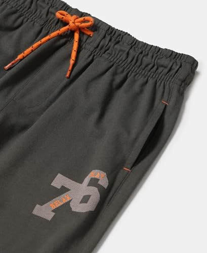 Image of Jockey AB10 Boys Super Combed Cotton Rich Graphic Printed Joggers with Elasticated Hem