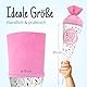 itenga Geschwisterschultüte 35cm Design Pflanzen/Floral - als Geschenkverpackung oder kleine Schultüte für Kinder Erwachsene Schulbeginn Berufsstart Studium (Florales Muster - Alles Gute rosa)