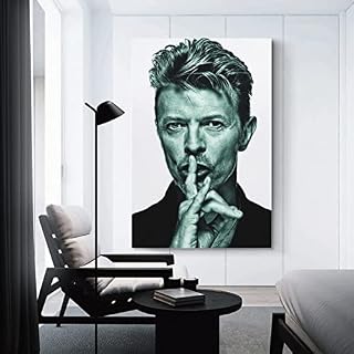 LWFBH Impression sur Toile 60 * 90cm sans Cadre David Bowie Affiche Vintage Room Decor Peintures pour Salon Chambre - Les Beatles, Paul McCartney, John Lennon, RIngo Starr, George Harrison LWFBH Impression sur Toile 60 * 90cm sans Cadre David Bowie Affiche Vintage Room Decor Peintures pour Salon Chambre – Image 2