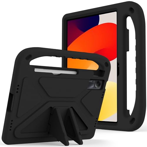 Coque Redmi Pad SE 11 pour enfant idéale en voyage avec sa sangle voiture et poignée EVA