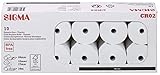 Sans BPA SIGMA Bobine papier caisse enregistreuse, thermique, 80 mm x 76 m, 10 pices (80 mm x 76 m)