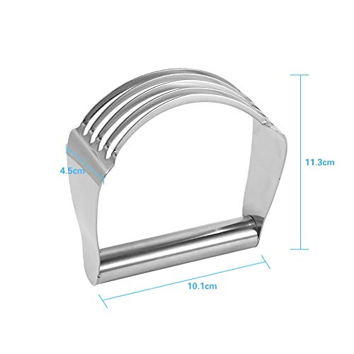 Stainless Steel Pastry Cutter, Kitchen Handheld Professional Dough Blender Flour Mixer Whisk Baking For Pasta, Pie Crust And Cake #TOP4