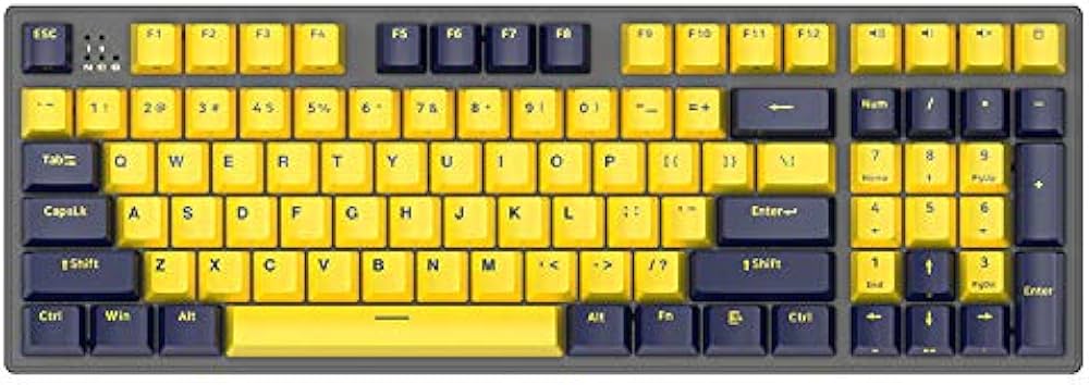 Amazon | KiiBoom B16 96キー有線メカニカルゲームキーボード チェリー