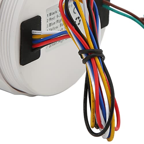 Velocímetro GPS, à prova d'água 9-32V DC Indicador de velocidade ajustável 7 cores retroiluminadas