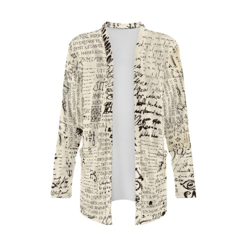 Image of Cardigan Sweaters for Women Long Sleeve Cardigan Soft Drape Open Front Fall Dusters V-Neck Jackets Dressy Loose Coat
