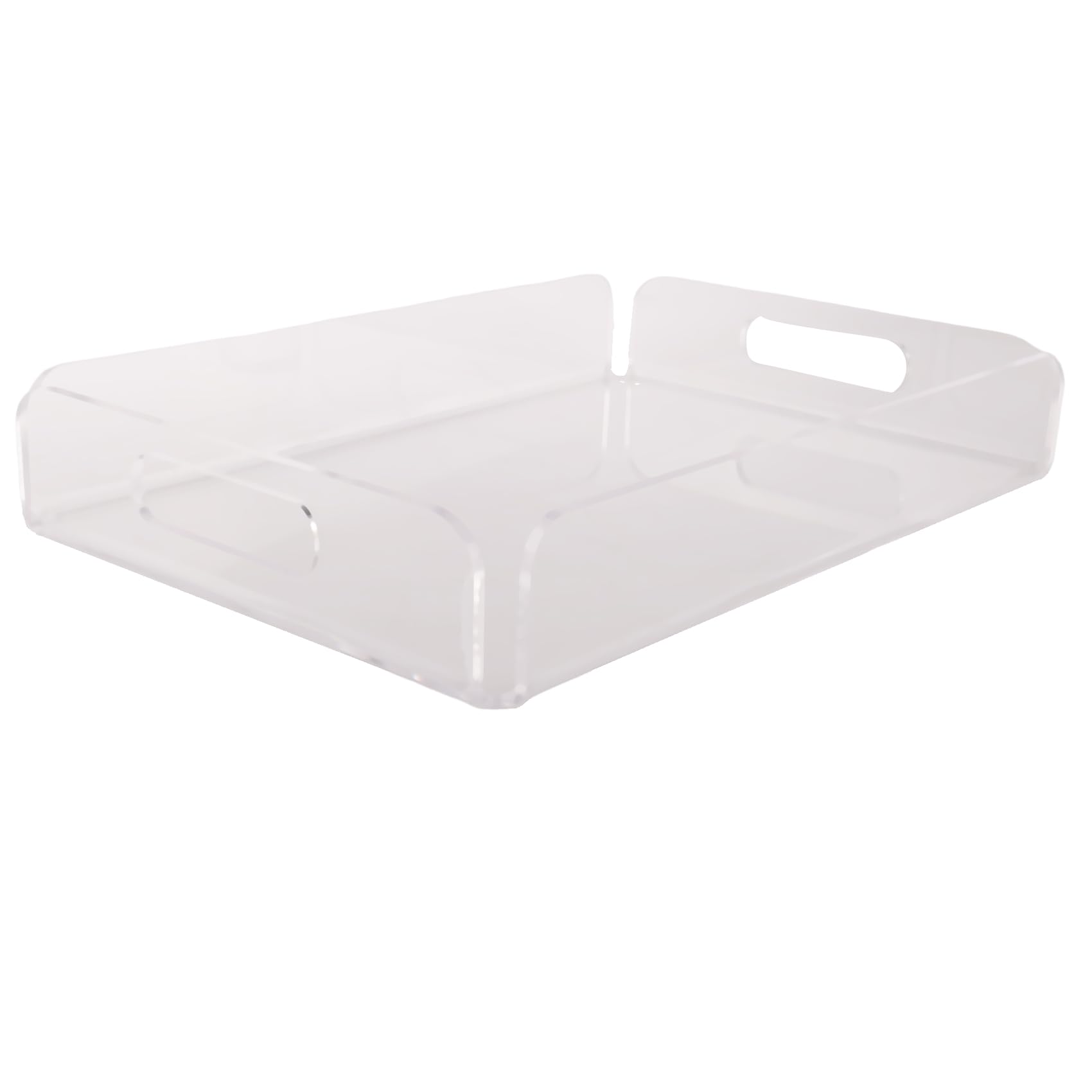 CTRLZS Transparent Acrylic Tray Acrylic Snack Plate Multifunctional Storage Plate Bathroom Towel Tray