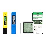 Application: Great for all home and laboratory TDS & pH testing applications including aquariums, swimming pools PH Meter: Full measurement range of pH 0 - 14, reliable and quick readings 3-in-1 TDS Meter: Measurement Range 0-9990ppm, 0-9990µs/cm; Ac...