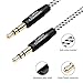 CableCreation 2-Pack Aux Cord 1.5FT/0.45M, 3.5mm Male to Male Stereo Audio Cable for Headphones, Smartphones, Echo-Dot, Home/Car Stereos, Laptops, Speaker & More