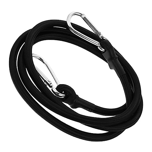 Gatuida Black Elastic Cord Moving Straps Cargo Binding Belt Tensioner Fastening Belt 1.5m