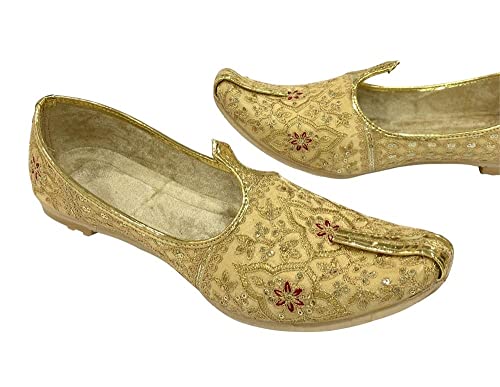 Stop n Style Men Juti for Wedding Sherwani Shoes Traditional Khussa Embroidery Handmade Ethnic Mojari Punjabi Jutti3