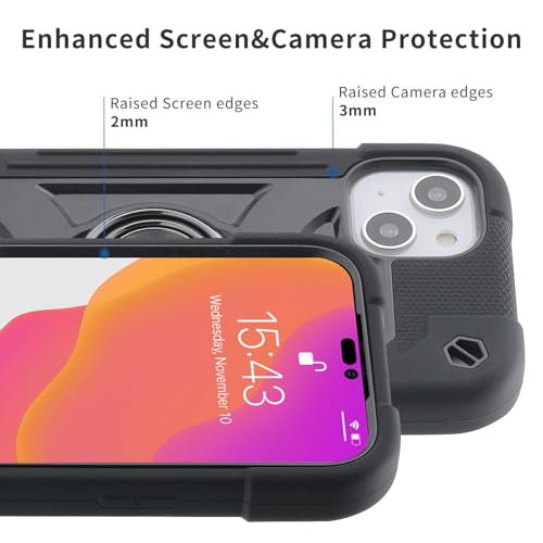 Coque silicone iPhone 15 menthe antichoc arrière rigide souple - 3