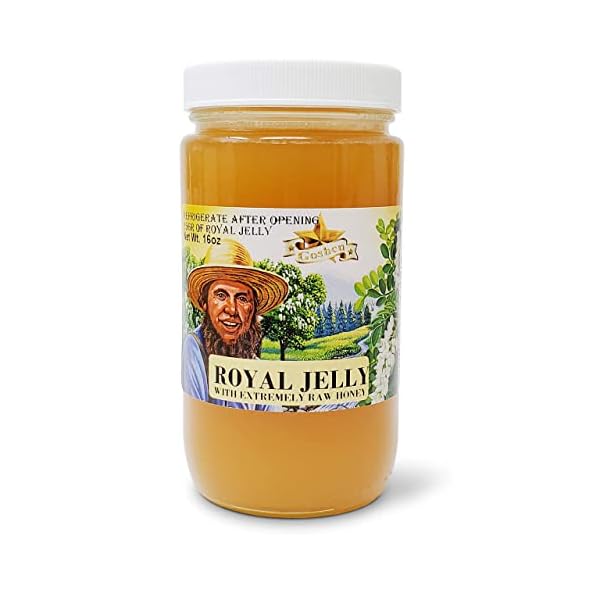 Goshen Honey Amish Extremely Raw ROYAL JELLY Honey 100 Organically Pure Fresh Natural Domestic