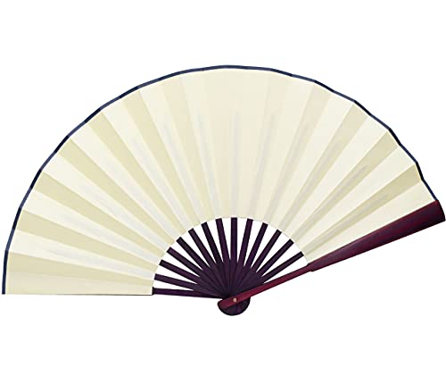 HONSHEN Folding Fan China Fan,Hand Fans with Traditional Chinese Arts (cream) 13inch