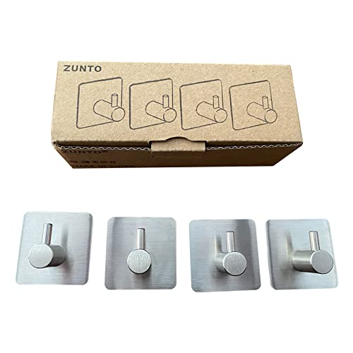 Zunto Handdoekhaak, Zelfklevend, Voor Badkamer En Keuken, 4 Stuks - Image 6