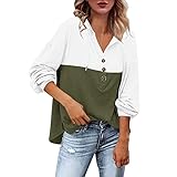 Langarmshirts für Damen Basic Weihnachtspullover Familie Set Pullover Weihnachten Rentier Strickpullover Winter Warmer und Kuscheliger Christmas Sweater Lustige Strick Pulli Klass