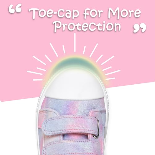 Image of K KomForme Toddler Shoes, Hook & Loop Canvas Sneakers for Boys and Girls | Slip-on, Lightweight, Comfortable