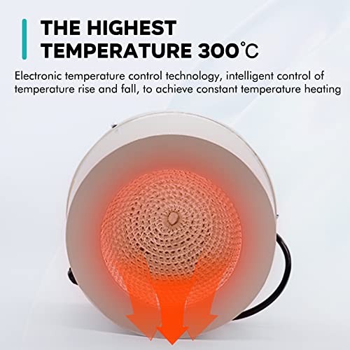 Image of LAB FISH HMSC-2000ml Heating Mantle Magnetic Stirrer, 450W | 2000ml capacity, digital temp control with probe, timer, magnetic stirring for lab flask heating & mixing