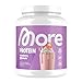 Produktbild MORE Protein, Strawberry Milkshake, 600 g, Mix aus Whey Konzentrat und Casein ideal zum Muskelaufbau und -erhalt, mit Laktase - made in Germany