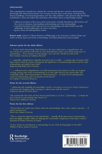 Epistemology: A Contemporary Introduction to the Theory of Knowledge