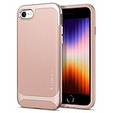 Spigen Neo Hybrid Herringbone iPhone 8 Case / iPhone 7 Case with Flexible Inner Protection and Reinforced Hard Bumper Frame for Apple iPhone 8 (2017) / iPhone 7 (2016) - Pale Dogwood