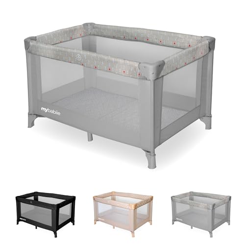Image of My Babiie Dani Dyer Elephants Travel Cot