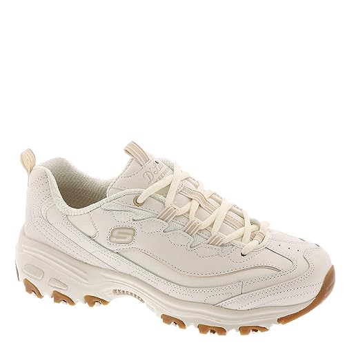 Skechers Femme D'Lites Good Neutral Basket, Ecru, 38.5 EU