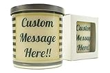 Custom Candle - Natural Soy Candle, 12 oz Glass Soy Candle, Gift Idea, Message Candle, Scented Candles Handmade, Personalized candles, Gifts