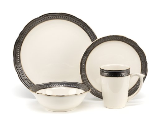 Cuisinart CDST1-S4AE Stoneware Jenna Natural Collection 16-Piece Dinnerware Sets