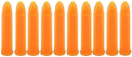 10 Pack .30 Carbine Dummy Rounds - Orange Safety Trainer Ammunition For M1 Carbine