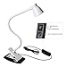 CeSunlight Clip on Reading Light, Clamp Lamp for Desk, 3000-6500K Adjustable Color Temperature, 6 Illumination Modes, 10 Led Beads(White, AC Adapter NOT Included)