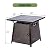 OutVue 28 inch Wicker Propane Fire Pit Table,Gas Fire Pits Table for Outside,50000 BTU Propane Firepit with Lid &Lava Rocks,Gas Firepit for Garden,Yard (Brown Rattan)