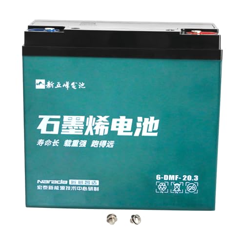 CWTD 12V 20Ah Sealed Lead Acid Battery AGM Technology Maintenance-Free for Mobility Scooters Electric Bikes, Golf Carts, and Lawn Mowers (4)