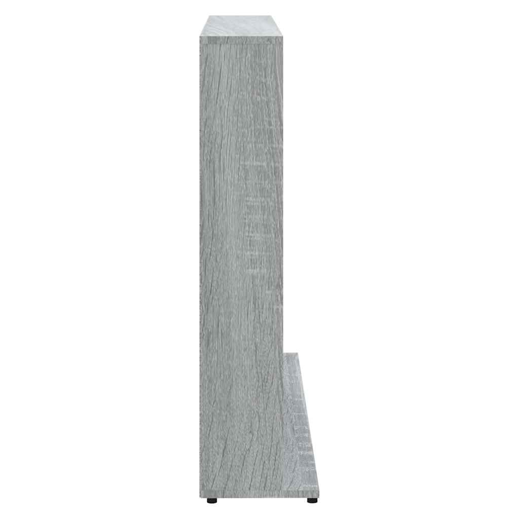 Regał na płyty CD Sonoma szary 100 x 23 x 89,5 cm materiał