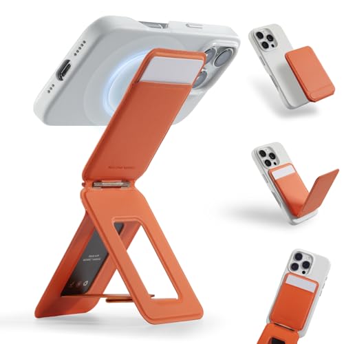 MOFT Phone Tripod Wallet, 3 in 1 Phone Stand, NFC-Supported Magnetic Phone Wallet, MOVAS Vegan Leather Adjustable Card Holder, Sunrise Sunrise with Card Slot