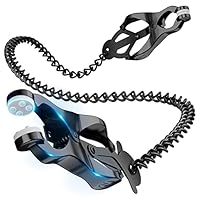 Meeteel Nippelklemmen Brustwarzen Einstellbare Nippel Klemmen Frauen Nipple Clamps Nippelkette Sexspielzeug für Anfängerin